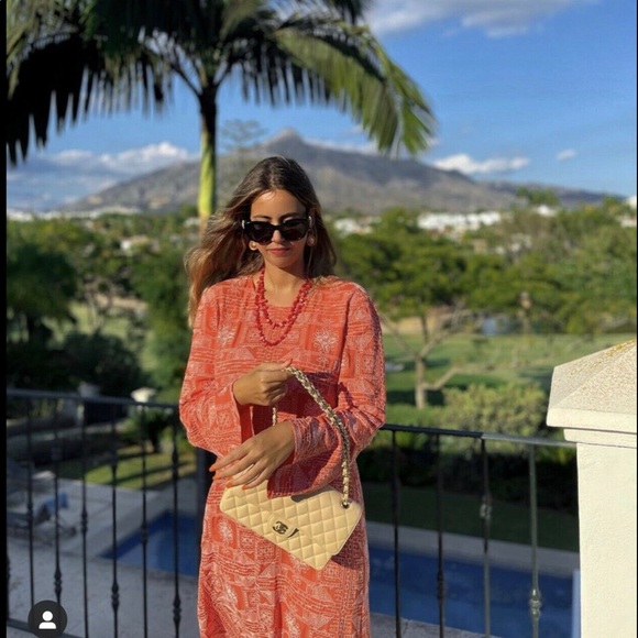 ZARA Long Embroidered Dress S,M - Picture 3 of 16